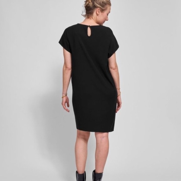 UNIVERSAL STANDARD Isabelle Luxe Sheath Dress Black Large - Picture 2 of 13